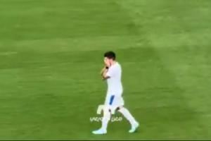😭赛前默哀若塔后，挚友内维斯慢跑热身仍泪奔&坎塞洛蹲地拭泪